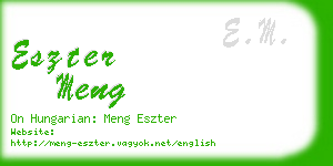 eszter meng business card